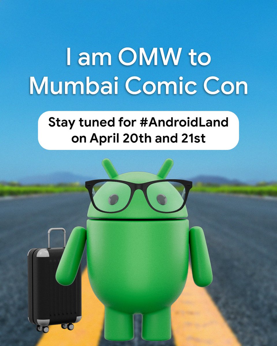 Luggage? packed ✅
Date? set ✅
Excitement? high ✅
See y'all at #AndroidLand besties 🥰
#MumbaiComicCon