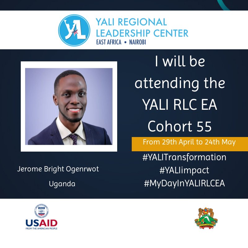 JerrybrightO's tweet photo. I am humbled and excited for my successful nomination and selection to participate in the entrepreneurship track of the YALI program, Cohort 55,  offerred by @YALIRLCEA, with support from 
@USAIDKenya. https://t.co/d9ksnpQ6CB