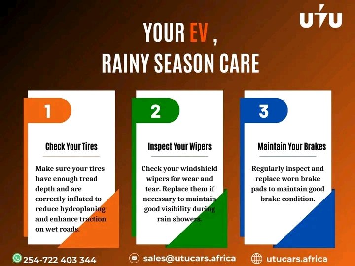 Drive through the rainy season with confidence! Follow these tips to keep your EV running smoothly in wet weather. #EVcare #RainySeasonMaintenance