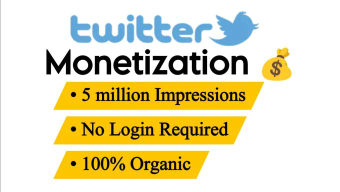 Want to boost your Twitter game? Get noticed with 5 million organic impressions. Reach more people, grow your presence, and get ahead. #TwitterGrowth #OrganicReach