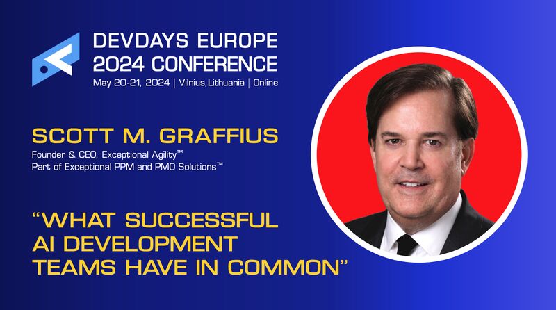 Looking forward to presenting 'What Successful AI Development Teams Have in Common' at DevDays Europe 2024!

ℹ️ events.pinetool.ai/3152/#speakers…
📍 Vilnius, Lithuania; and online
🗓 May 20-21, 2024
🎟 devdays.lt 
#AI #AdvancedTech #Speaker #PublicSpeaker #AISpeaker #DevDays