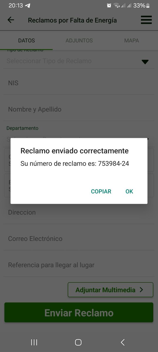 hugodam2011's tweet photo. @ANDEOficial favor remitir el reclamo en donde corresponda, para reponer el servicio, gracias. https://t.co/yrPU1Bb68G