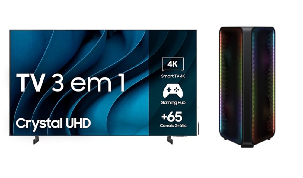 AGORA: COMPRE A TV DE 65' E GANHE A JBL GIGANTESCA DA SAMSUNG (só ela custa quase 2k)

TV Samsung 65' UHD 4K + Sound Tower MX-ST45B 
R$ 3.410 - Use o Cupom: BEMVINDO

🔗rstyle.me/+f3fJBi_rMz5c-…

Coloque a TV no carrinho e logo após adicione também o Sound Tower