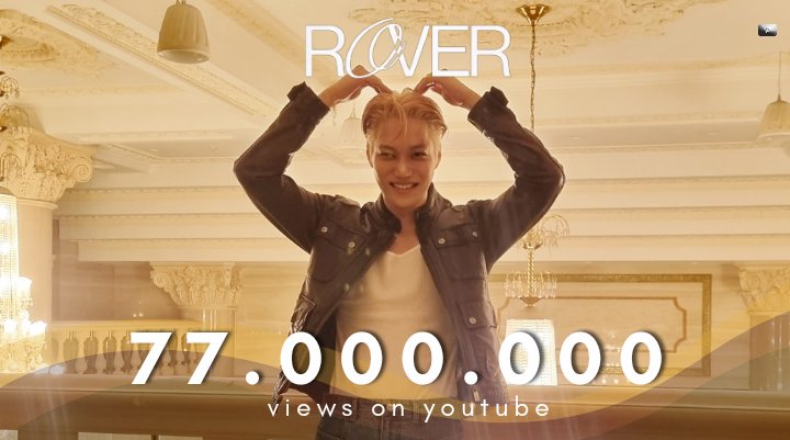 #KAI's Rover MV has now surpassed 77M Views! 🔗youtu.be/zlTIextYnyQ   #카이 #엑소카이 #KAI_Rover