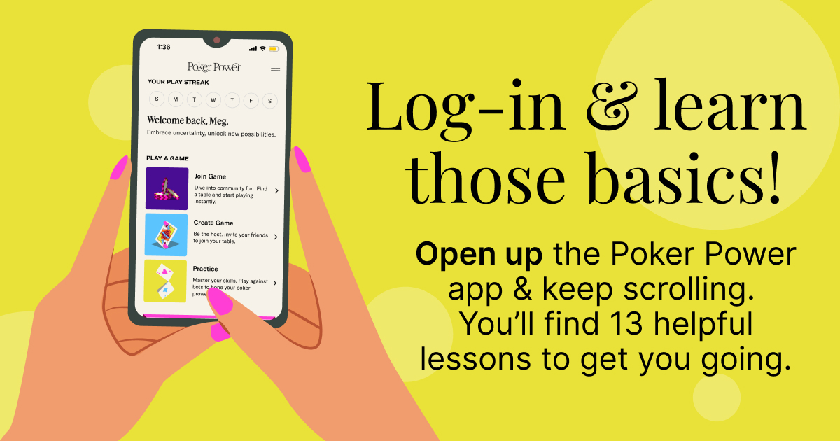 How you explored our 'Learn the Basics' lessons yet OR shared with a friend?! 😇 The lessons on our app simplify poker into digestible segments, covering all strategies from basic to advanced. games.ppwr.io/5UNA9FAzxHb