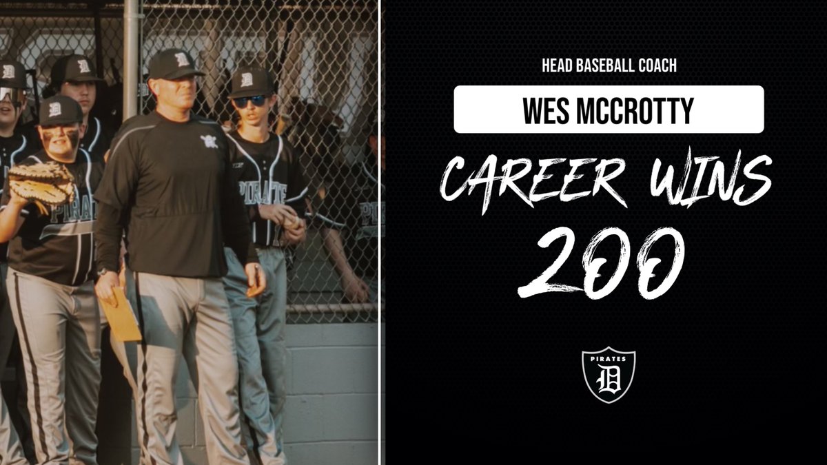 dover_athletics's tweet photo. Congrats to Coach McCrotty on 200 career wins! Huge accomplishment for one of the greats in the game! #PirateNation 🏴‍☠️⚾️ https://t.co/0oI6jN2BR3
