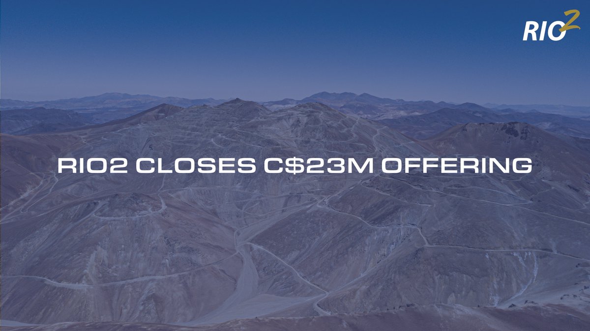 Rio2Limited's tweet image. Use of proceeds will go towards completing lead order purchases for the #FenixGold mine construction, permitting activities, environmental monitoring, community relations activities, payment of concession fees and general corporate purposes.
rio2.com/post/rio2-clos…