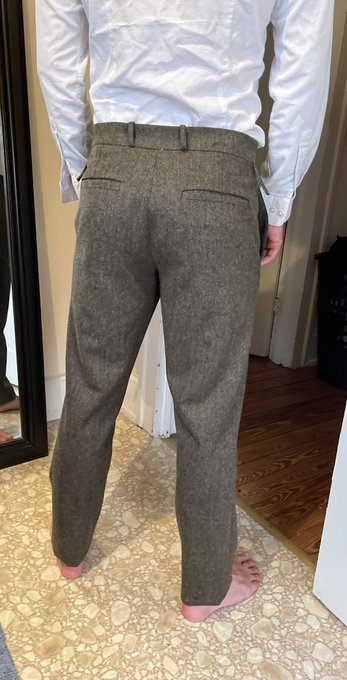 Finally done with the pants. (Aside from sewing up the belt loops and adding buttons to the pockets and<a href="/tag/nakedattraction"class="tags"><span>#nakedattraction</span></a>