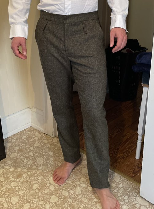 Finally done with the pants. (Aside from sewing up the belt loops and adding buttons to the pockets and<a href="/tag/nakedattraction"class="tags"><span>#nakedattraction</span></a>