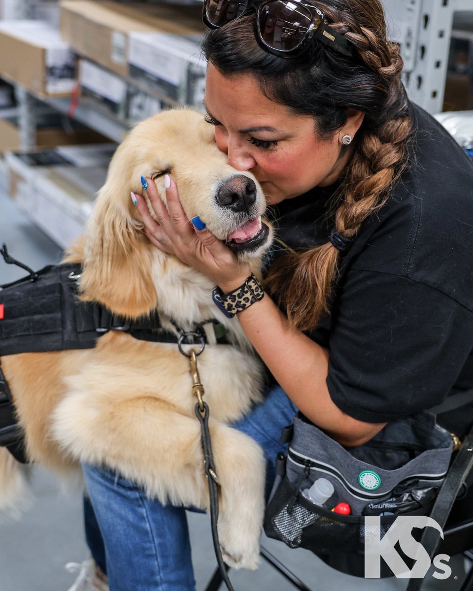 You see that love? We do too!☺️ This week, our #Warriors have been busy going to various public places and learning to trust again with their new #ServiceDogs — a second chance.