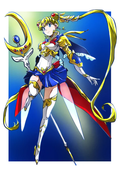 頭空っぽラクガキ717「某美少女戦士もの」から「月の人」えー昔、商品企画で関わってた時、次シーズンのアイデアとしての主人公強化案(某聖闘士的な)としてダメ元で提案したらクライアントに鼻で笑われた事があったなあ。懐かしい、確かこんなの描いたと思う。 