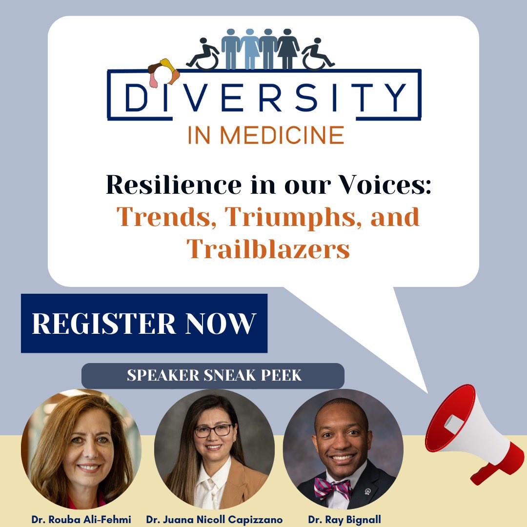 Okanlami's tweet photo. You won’t want to miss the 6th Diversity in Medicine Conference at @umichmedicine organized & hosted by my @UMichMedSchool students.
This years theme:
Resilience in our Voices: Trends, Triumphs, and Trailblazers
Keynote by @doc_sarcoma!
Register: https://t.co/uwWSC4ZOEt https://t.co/pHayEYLjAX