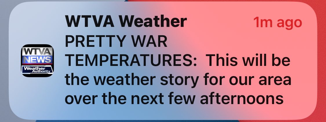 drmitzimoore14's tweet photo. @WTVAWeather No thank you🤣😎 #prettywartemps #peace https://t.co/WLKfay1Gb9