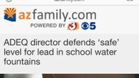 Maybe Arizona's health 'experts' missed that day in school. The one where it was taught there's no safe level of lead- for anyone.