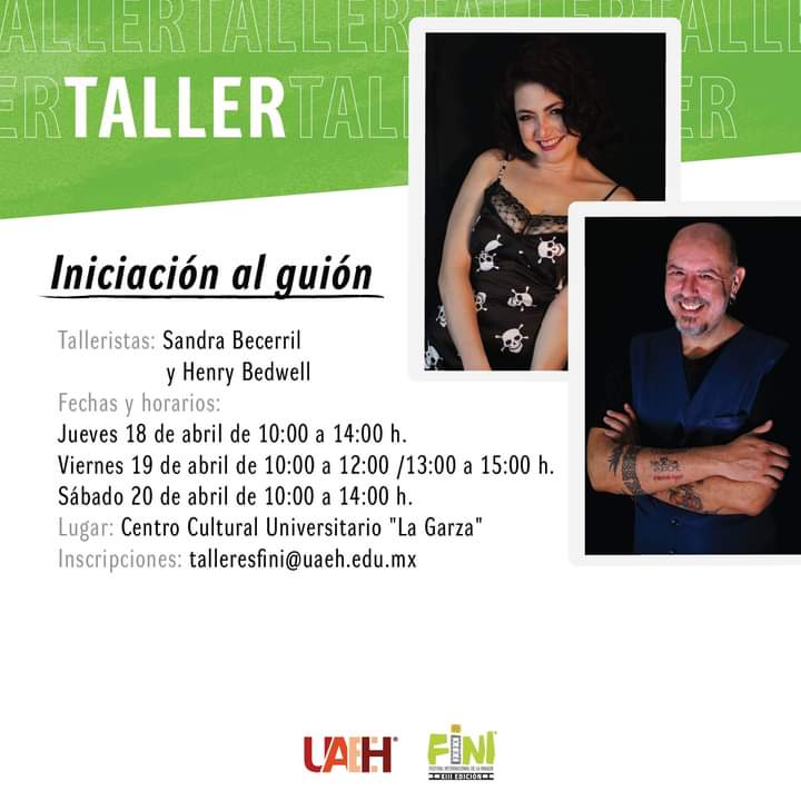 sandrabecerrilr's tweet photo. Estaremos en el #FINI
Te invitamos a participar en nuestro taller "Iniciación al guion de terror" y en nuestra conferencia "Filma tu idea desde cero".
Entrada libre! 
Para inscribirte, únicamente debes enviar un correo electrónico a: talleresfini@uaeh.edu.mx
#UAEH #FINIXIII https://t.co/fIMQ6w0xed