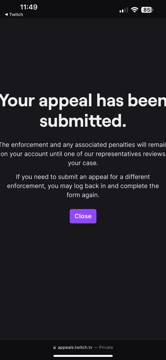 JaffaaCaakes's tweet photo. POV: you get banned from twitch on your 1st month affiliated, go live everyday, and have active subs. 

@Twitch @TwitchSupport @TwitchHelp_ please fix as I am NOT a BOT nor Automated Account https://t.co/y0bvaKRiV8