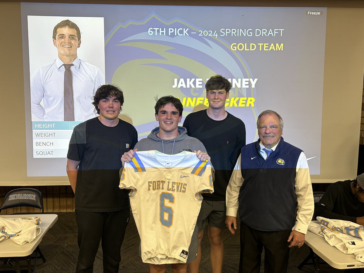 The 6th overall pick in the 2024 Skyhawk Draft is LB Jake Penney