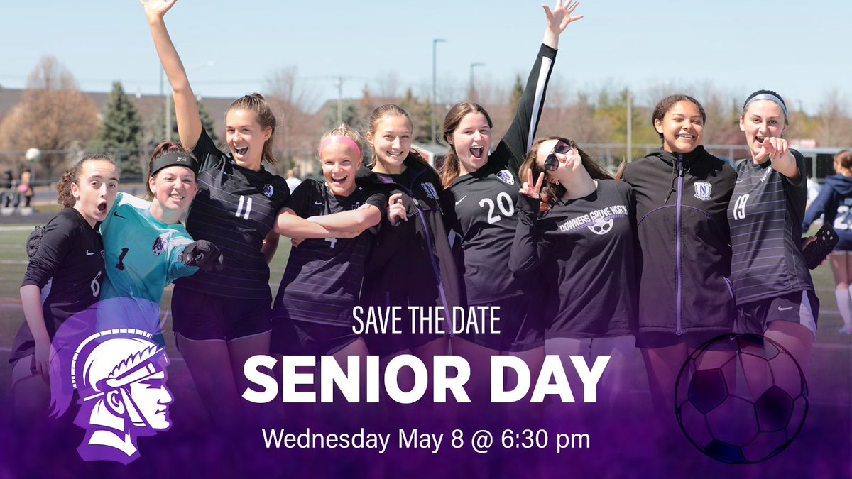 ⭐️MARK YOUR CALENDARS!⭐️ 
Senior Day is coming & we hope to see you at Carstens Field on May 8th! In the meantime, we’ll be sharing our SENIOR SPOTLIGHT posts to showcase each of these amazing Senior athletes! 🫵🏻🟪⚽️‼️#wearedgn #seniorszn #2024 @dgnathletics