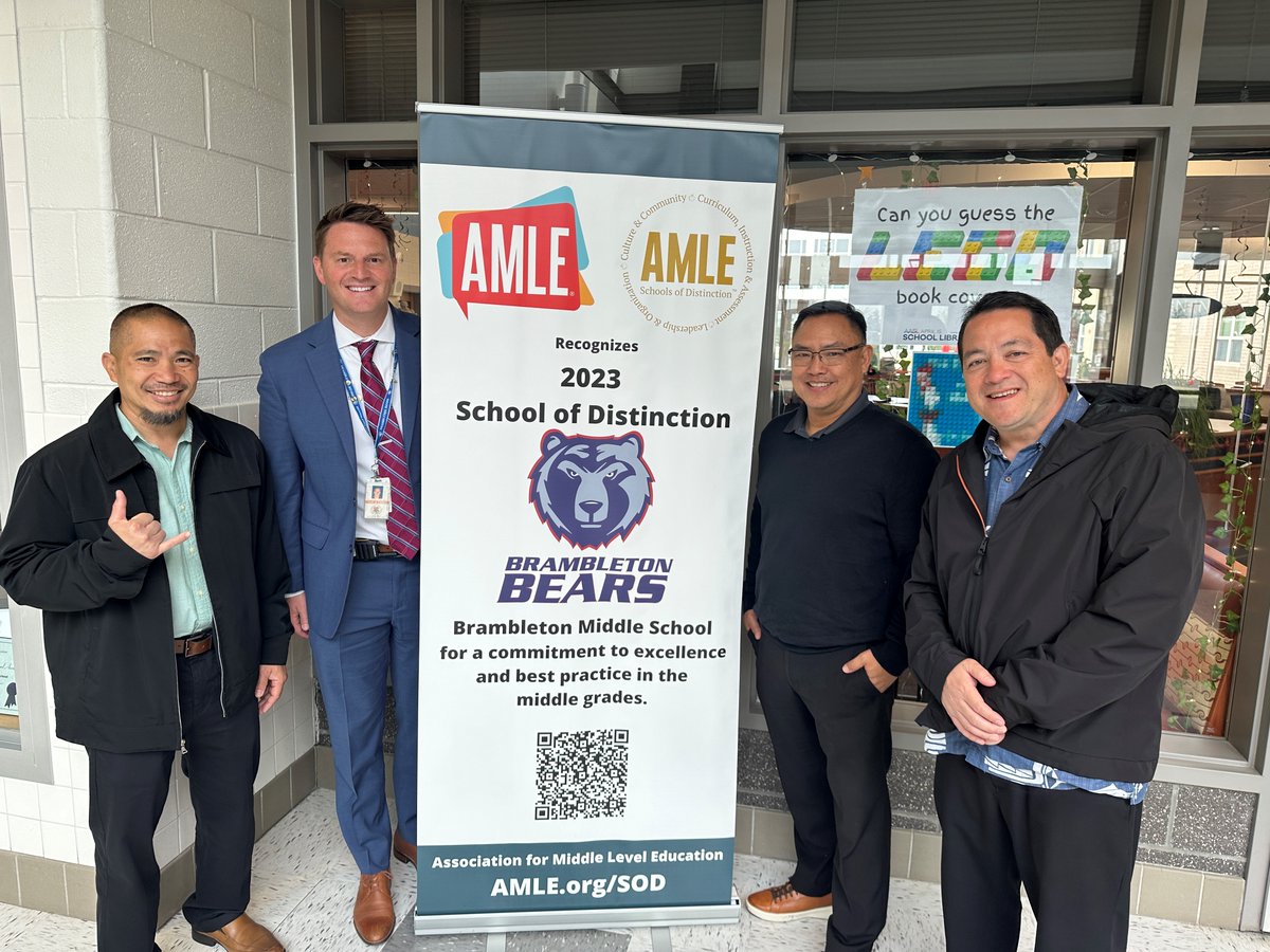 This past week we welcomed school and district level administrators from Hawaii! This was a connection made during the AMLE School of Distinction process. We were happy to share the amazing things happening at BAM and to learn from them!