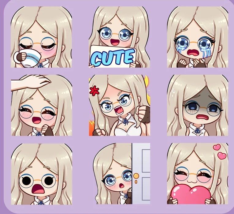 natalie__font's tweet photo. Looking to add some flair to your Twitch channel with fresh emotes? Let's create some together! DM me for more info. #twitchstreamer #emotes #commissionsopen #artwork #AnimeArt #twitchemotes #TropicalStormWarning #Logodesigner #animation https://t.co/Z6WDGHFpwq