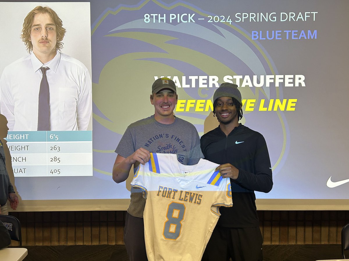 The 8th overall pick in the 2024 Skyhawk Draft is DE Walter Stauffer