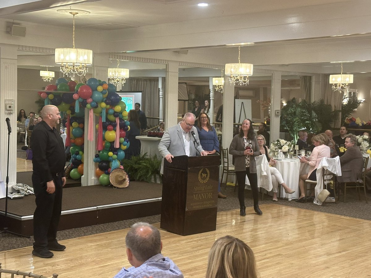 Congratulations to Breanna Hartman! Tonight she was recognized for being a, “Teacher Who Rocks!” This award is well deserved!! Congrats Ms. Hartman! <a href="/HartmanRBMS/">Bre Hartman</a> <a href="/RedBankSup/">Dr. Jared Rumage</a> <a href="/DreamBigRB/">Luigi Laugelli</a>