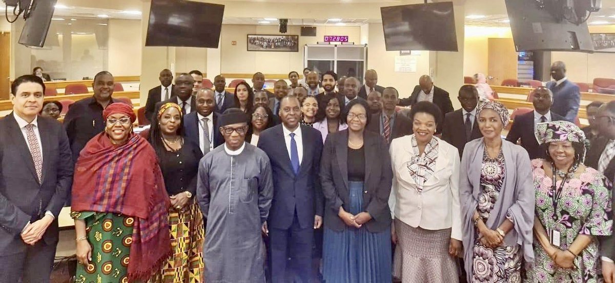 Today, the Candidatures Committee of #AfricanGroupUN held a retreat to reflect on ways to enhance Africa’s candidatures within the International system at the @AfricanUnionUN, in the presence of H. E @Bankole_Adeoye, AUC Commissioner for @AUC_PAPS. #Agenda2063 #Agenda2030