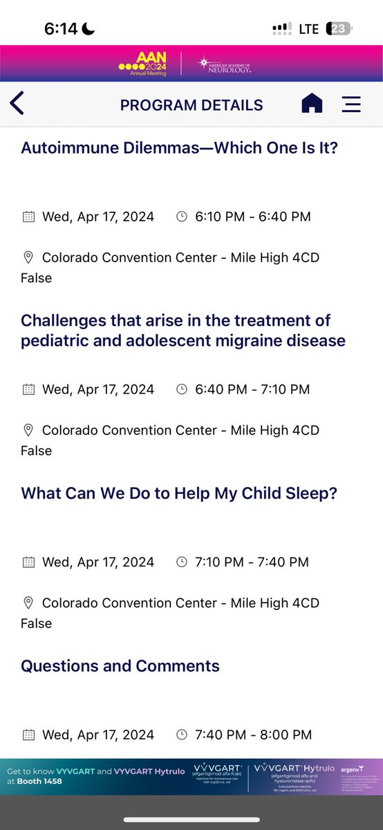 📣 Worth the wait now! Wed April 17 6-8PM MT Challenging pediatric cases Where: Colorado Conv. Ctr. Room: Mile High CD Org. by @anntiltonnola @CHNOLA Spkrs: Dr. Xinran Maria Xiang @OHSUDoernbecher @RRaoMD Dr. Temitayo Oyegbile-Chidi @UCDavisHealth @AANmember @ChildNeuroSoc