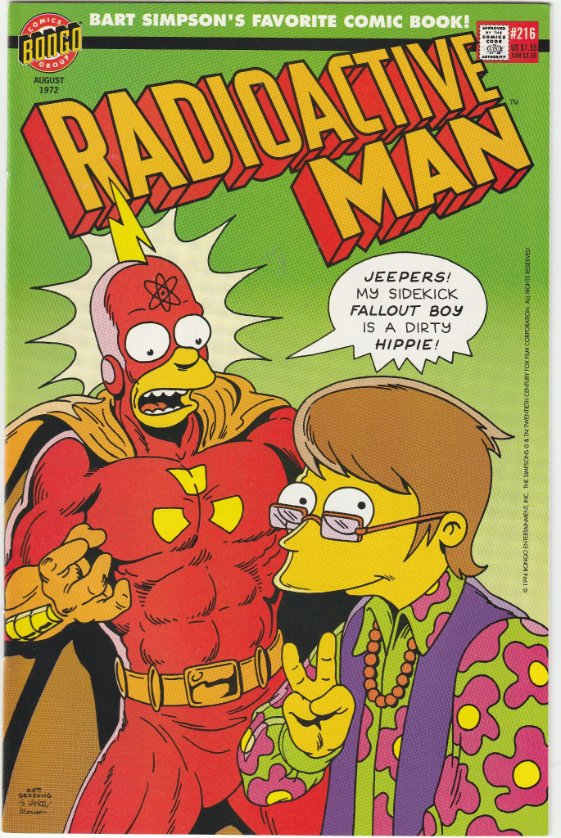 2bdpod's tweet photo. With #fallout in the air it's only fair we look at the greatest #radioactive hero...#radioactiveman
#comicbookaday #comics #bongocomics #simpsons #comiccollector #MortyMann #nuclear #falloutboy #hippie https://t.co/JNck8tRPam