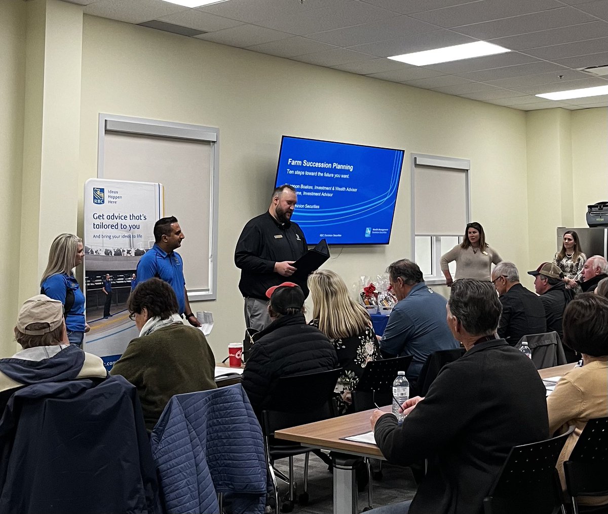 Farm succession planning??? #RBCAg &amp; our colleagues can help with that! Today we had a great farm succession planning session with tips from Mike <a href="/BNGGroup/">Bossy Nagy Group</a>, Shannon Boakes &amp; Ana Jayne from RBC Dominion Securities. Huge thank you to the Norwich Premier Equipment team for having us