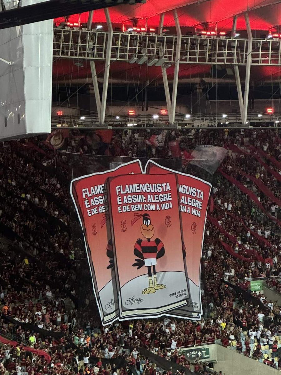 Mosaico da torcida do Flamengo em homenagem ao Ziraldo:

'Flamenguista é assim: Alegre e de bem com a vida'