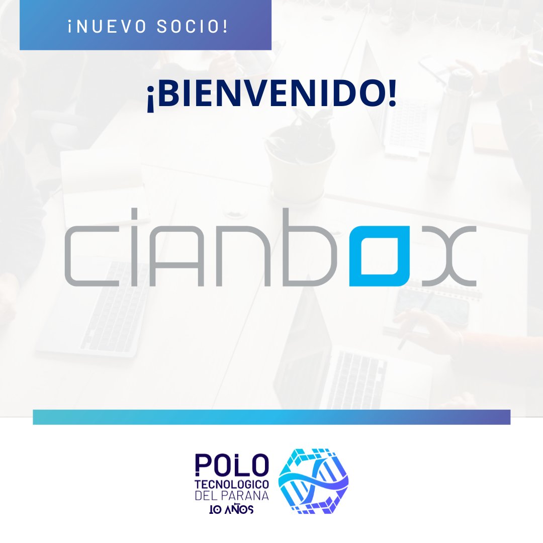 ¡Nuevo socio en el #PTP!
Le damos la bienvenida a Cianbox