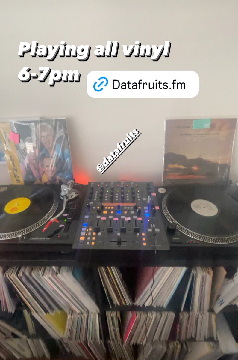 Playing all vinyl recent digitizations on @datafruits from 6-7pm PST

datafruits.fm/chat