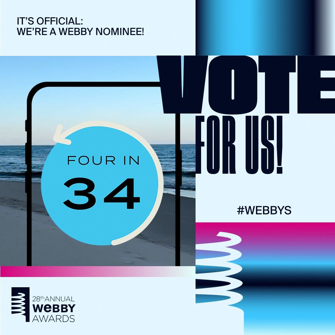 #MarketingTwitter: My team is up for a #Webby! Vote for our 4 in 34 campaign – a travel marketing social campaign bringing together creators and cultural trends. 

It's good! It's smart! You should vote! 

⭐️ vote.webbyawards.com/PublicVoting#/…