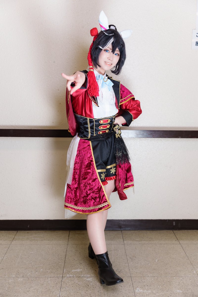 shmyuri's tweet photo. 【コスプレ】
ウマ娘　カツラギエース
YELL衣装

こだわって選んだ生地の美しさが写真映えしてて嬉しい☺️
撮影ありがとうございました！
photo: @flare_nico 
#URC01 https://t.co/M8P3W8pk5i