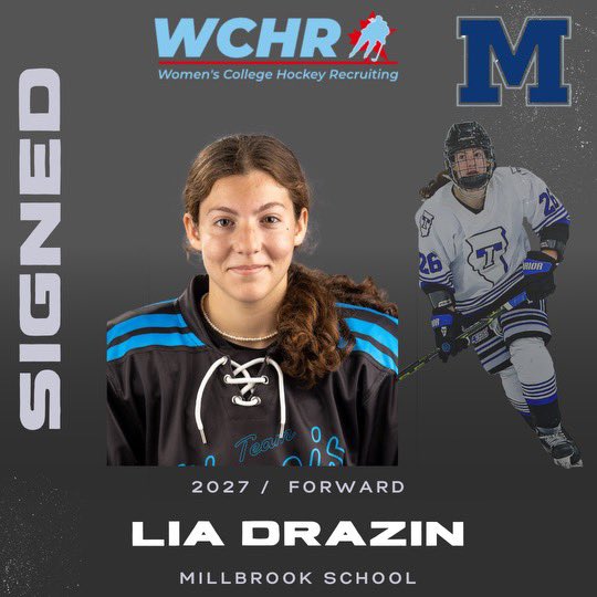 CoachTom_WCHR's tweet photo. Congrats to these 3 amazing kids on their recent prep school signings. โ๏ธ
WCHR is so proud of you!
Delia Narrai 2026 F =
The Hotchkiss School
Lia Drazin 2027 F =
Millbrook School
Dominique Reiher 2028 F =
Phillips Exeter Academy
#wchr #collegehockeyrecruiting https://t.co/cSaNi04ZQp