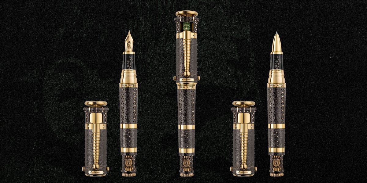 Please welcome the first release in Montegrappa's Universal Monsters Series, the #LimitedEdition #Frankenstein fountain pen, their most imaginative animated design yet. It's ALIVE! Get a better look at all the amazing details now: penchalet.com/fine_pens/foun… #Montegrappa #NewPen