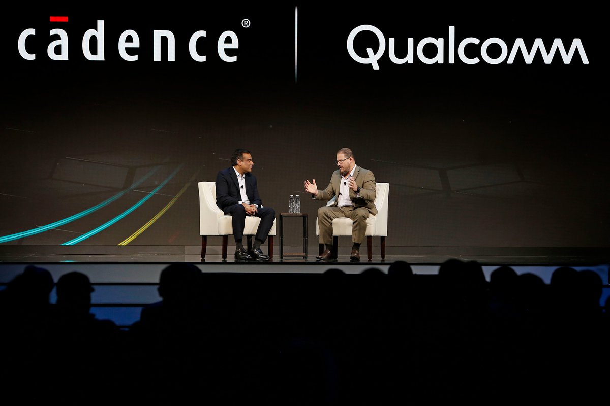 Very insightful fireside chat with @Qualcomm CEO @cristianoamon at #CadenceLIVE Silicon Valley, discussing how Qualcomm is inventing the technologies shaping the digital future and how Qualcomm and Cadence are collaborating to enable intelligent computing everywhere.