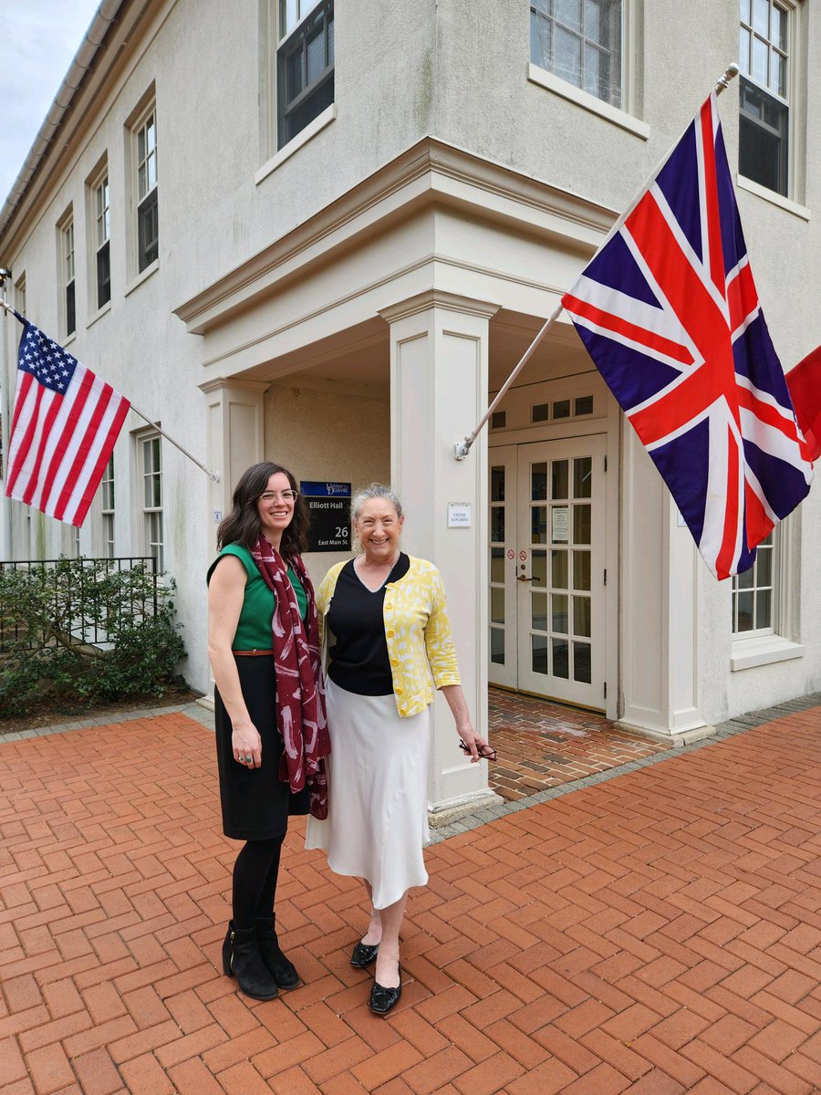 It was a pleasure to welcome Grace Barker from @UniofNewcastle in the UK to the @UDelaware campus last week. We look forward to future collaborations with this new international partner! 🇬🇧🇺🇸