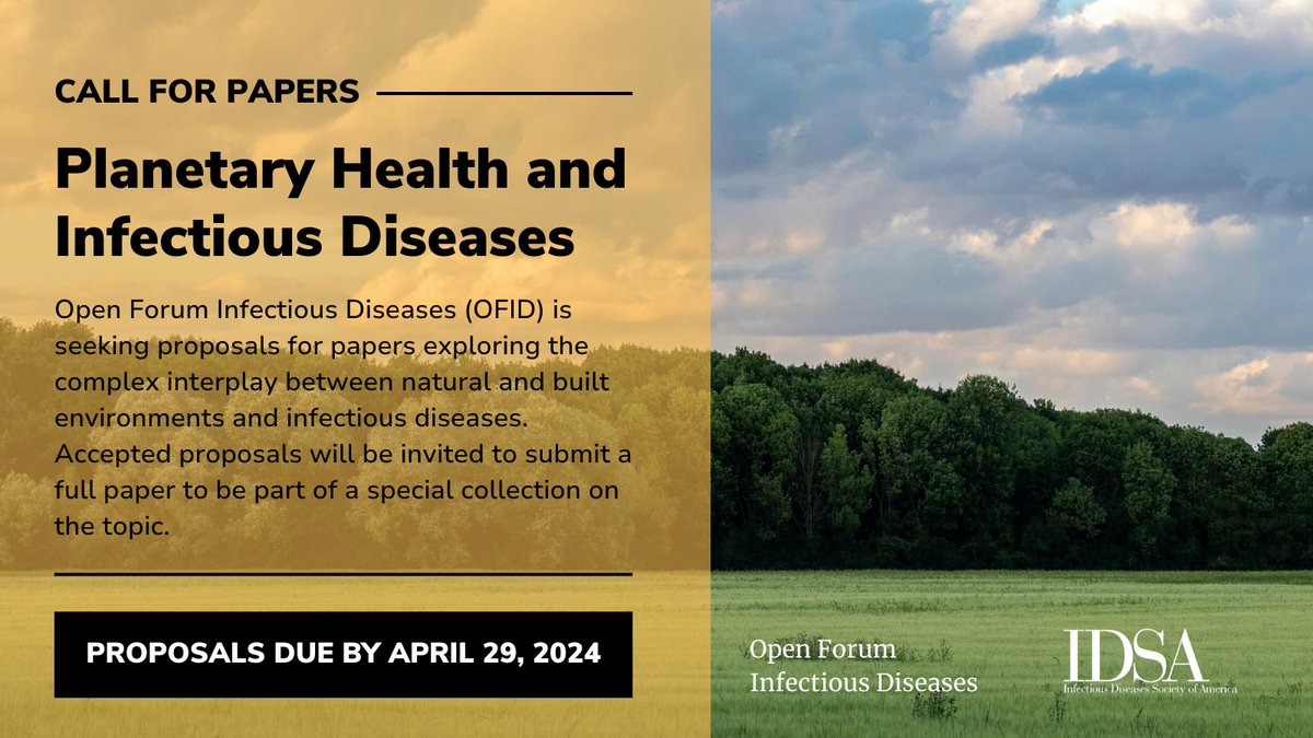📢 OFID is seeking proposals for papers exploring the complex interplay between natural and built environments and infectious diseases! Learn more and see how you can submit your idea via the link below ⬇️ 🔗 bit.ly/3TDizek