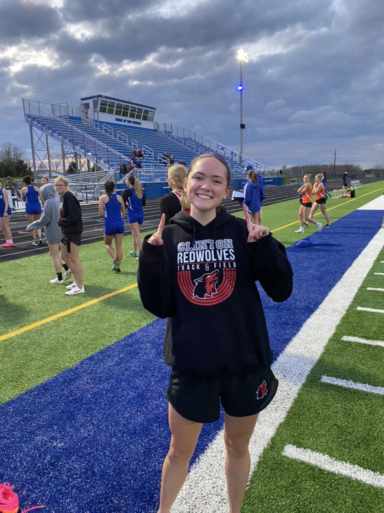Congratulations to Allison Bowles for breaking the school record in both the 1 mile with a time of 5:24.87 and the 2 mile with a time of 11:59.86!