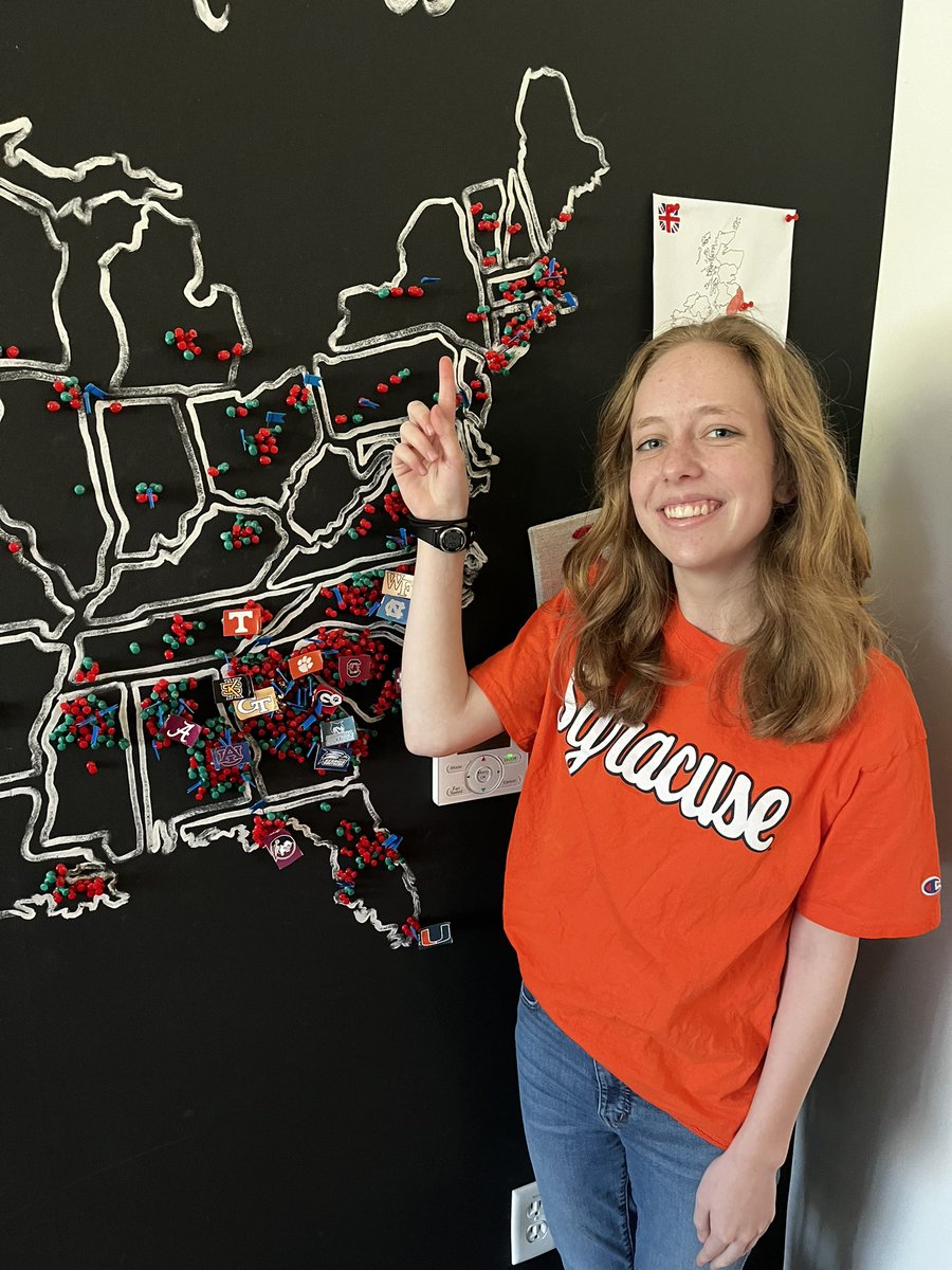 Shea is thrilled to announce that she will be attending @SyracuseU in the fall! Keep an eye on this one, she’s destined for greatness! #mvpins @Erin_MVS @Aerial_MVS @Alejandro_MVS
