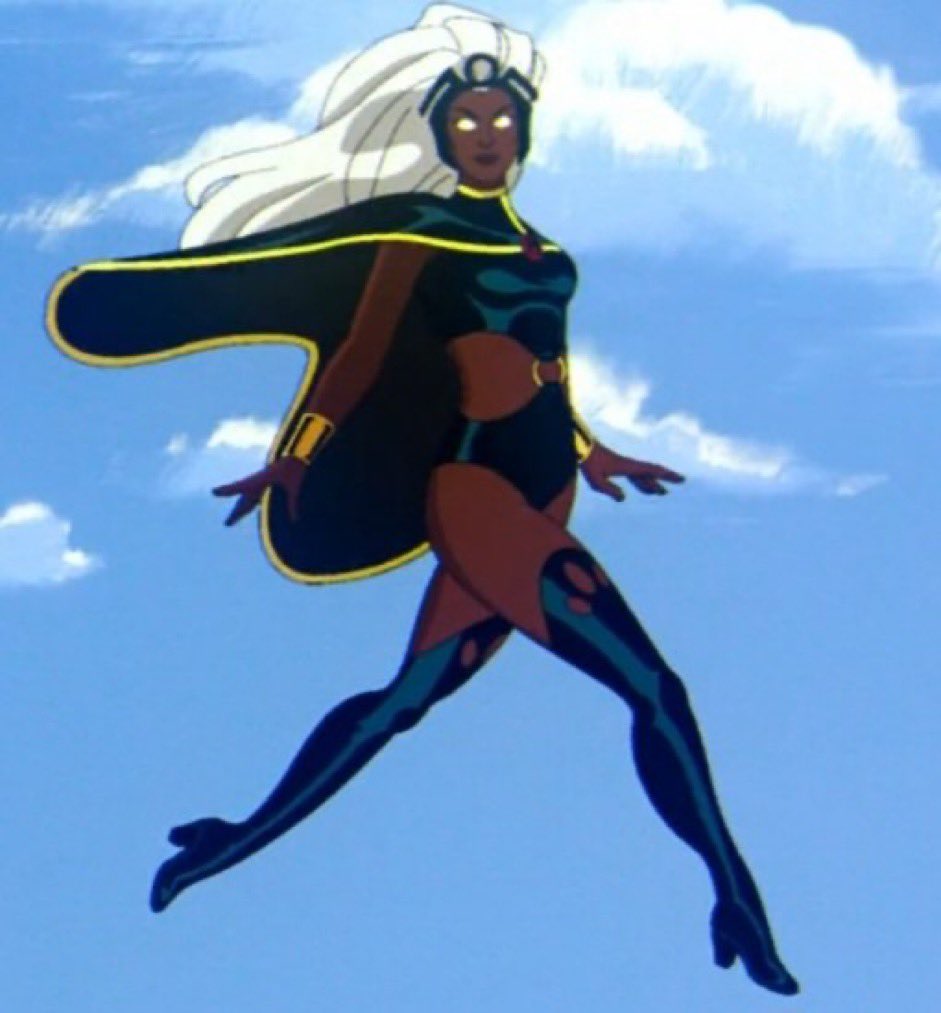 #XMen97 this is such an iconic Storm pose, looking RIGHT in the camera too, like, 'did you doubt that I was Mother?' I screamed.