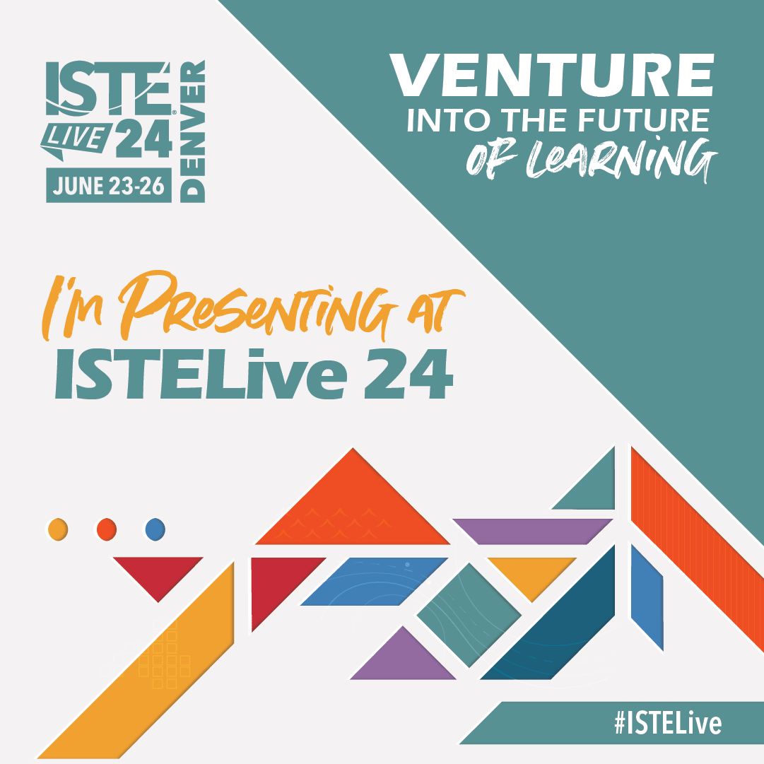 Super excited that my session at #ISTElive24 was approved!  Here I come #Denver! #AI #custombuiltchatbots #learning #innovation #AIEdu