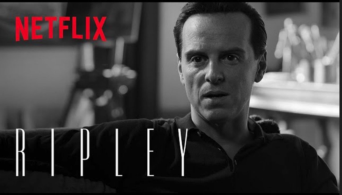 Wow, what a cinematically beautiful @netflix #tvserial #Ripley is! Every scene is a #blackandwhite visual delight; plus all the excellent casting and acting! #FilmTwitter @stevenzaillian