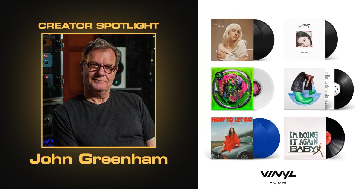 🔦 #CreatorSpotlight on @CrownOf5Skulls, who is a multi-GRAMMY-winning #MasteringEngineer. He has worked with the likes of @billieeilish, @gracieabrams & many more – casualllll! Check out these albums that John is credited on: vinyl.com/pages/creators…🔥🎶

#Vinyl #JohnGreenham