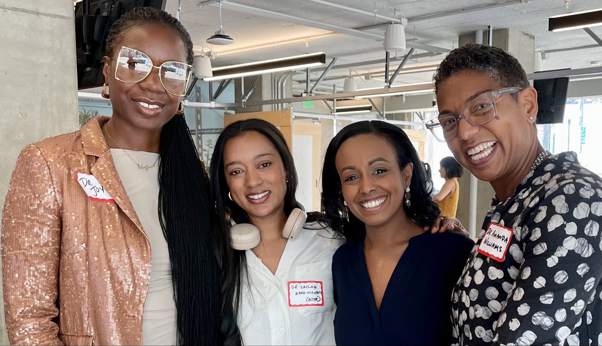 4 brilliant, Black women #OBGYN docs walk into Google…. Sounds like a short story, but it’s an inspiring Black #MaternalHealth Week event bringing together industry, community and medicine🙌🏾 #BMHW24