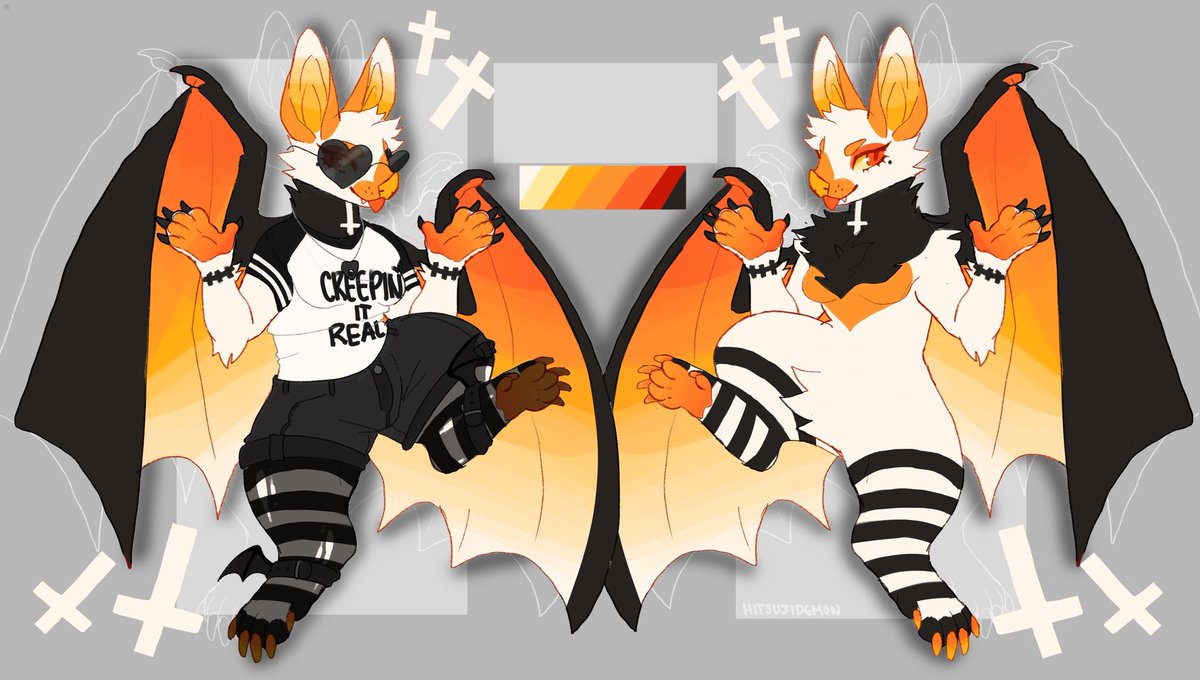 AlienMoonPie's tweet photo. @BewitchedInk This is my girl Candy (the design on her neck is optional) 🦇 https://t.co/EUzsTY1ueH