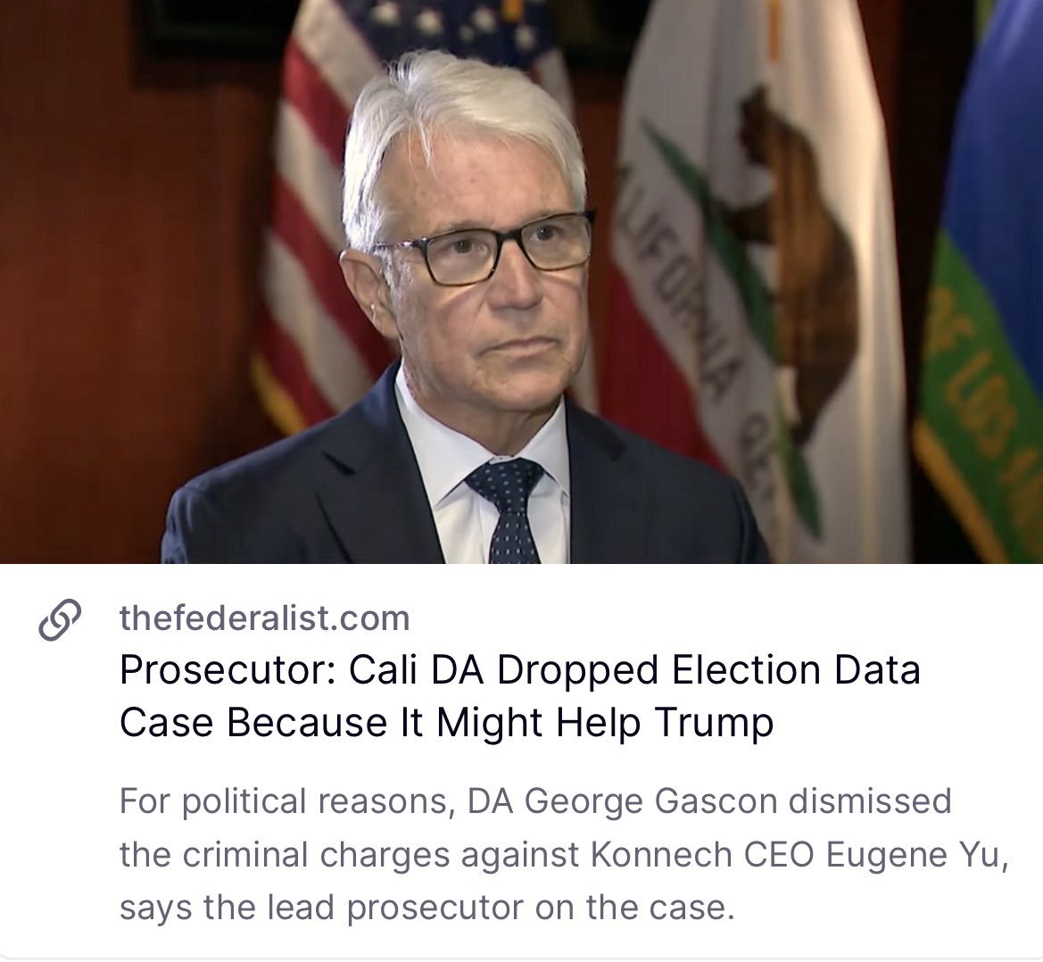 A Chinese government-backed company controls election administration software in LA, San Francisco, Detroit, St. Louis, and Washington D.C., and it was all covered up because Orange Man Bad... @TrueTheVote twitter.com/KanekoaTheGrea…