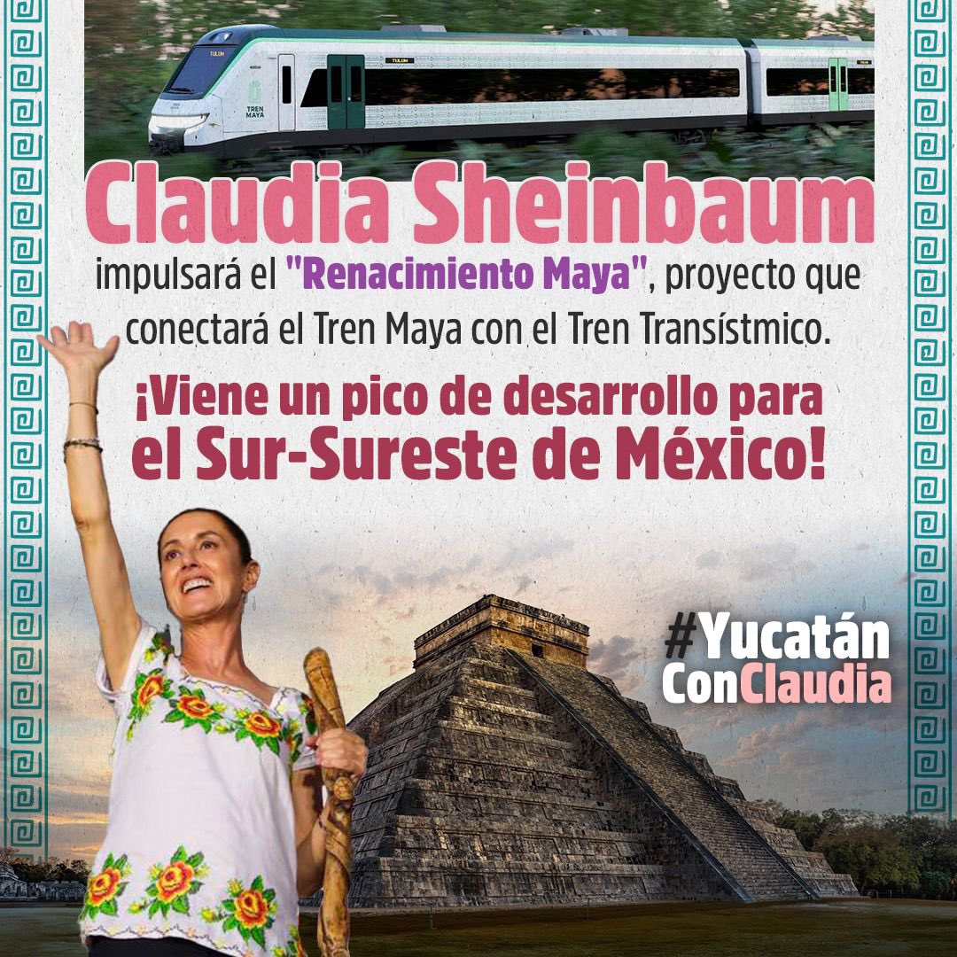 ChokosConClau's tweet photo. Con Claudia  todo México puede seguir avanzando 🫶🏻#YucatánConClaudia https://t.co/U5aoPQvCGD